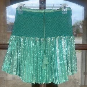 Flannel AU Sparkle Mini Skirt